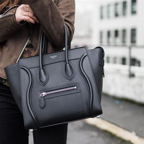 grey and black celine luggage bag|top 10 Celine handbags.